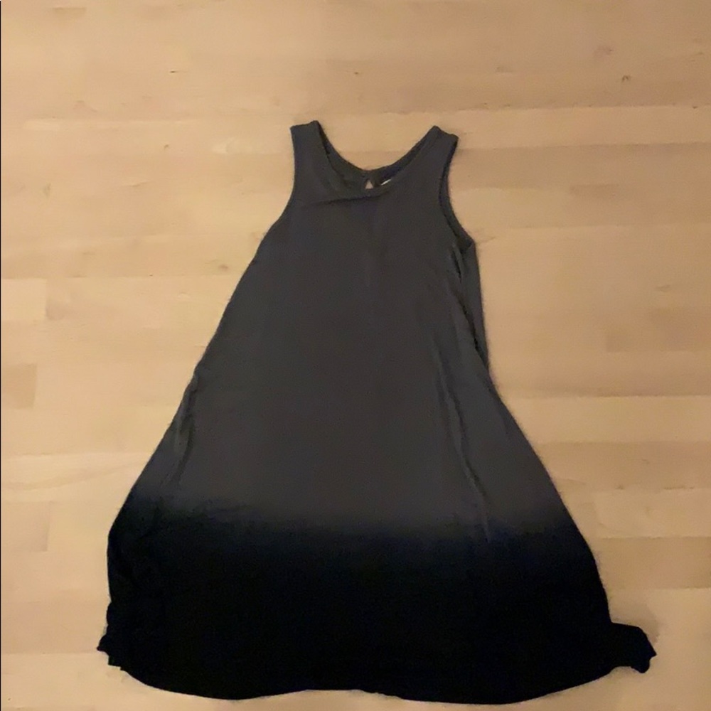 A line dip dye dress